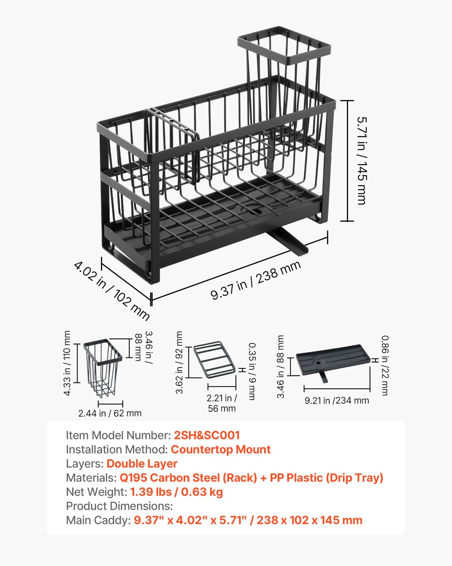 Neatova Sink Caddy Organizer